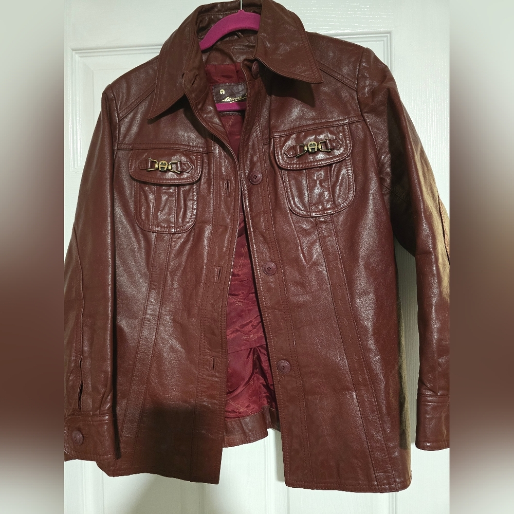 Etienne Aigner Leather Jacket
